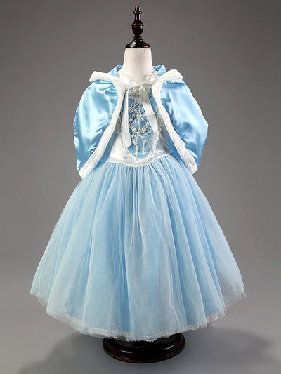Vestido Princesa Niña Elegante Color Sólido - Image 22