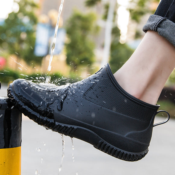 Botas Cortas Impermeables con Forro Cálido para Hombre Talla Grande
