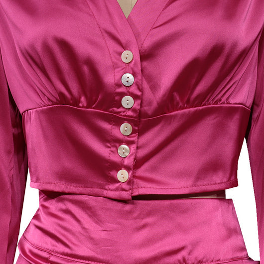 Conjunto de Dos Piezas Slim Fit Cintura Alta para Mujer - Image 5