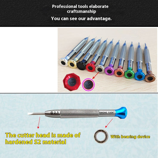 Kit de Destornilladores de Precisión con Soporte Giratorio para Reparación de Relojes - Image 3