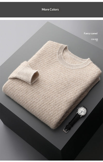 Suéter Ejecutivo de Cuello Redondo para Otoño e Invierno - Image 12