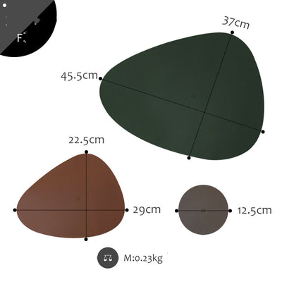 Posavasos de Cuero con Aislamiento Térmico Diseño Geométrico Nórdico - Image 6
