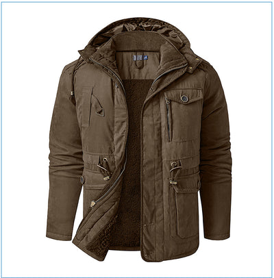 Abrigo de Algodón Acolchado Talla Grande para Hombre - Image 27