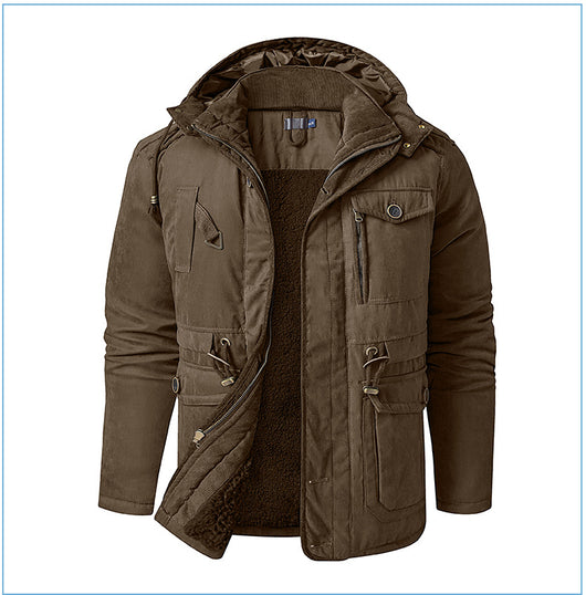 Abrigo de Algodón Acolchado Talla Grande para Hombre - Image 27