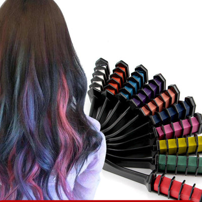 Set de Tizas de Colores para Cabello Desechables con Peine - Image 10