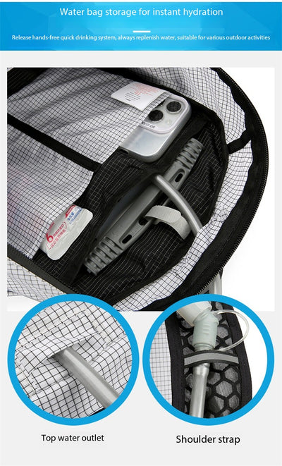 Mochila de Senderismo AZELA con Patrón Grid - Ligera y Transpirable para Trekking y Viajes - Image 21