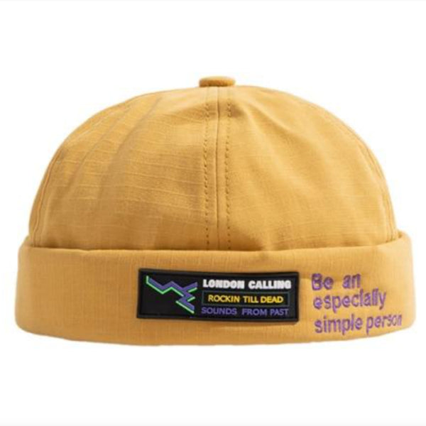 Gorra Retro Estilo Landlord - Diseño Sin Visera para Personalidad Urbana
