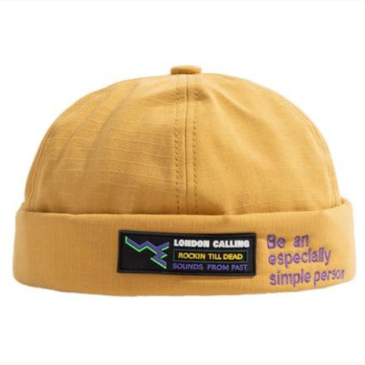 Gorra Retro Estilo Landlord - Diseño Sin Visera para Personalidad Urbana