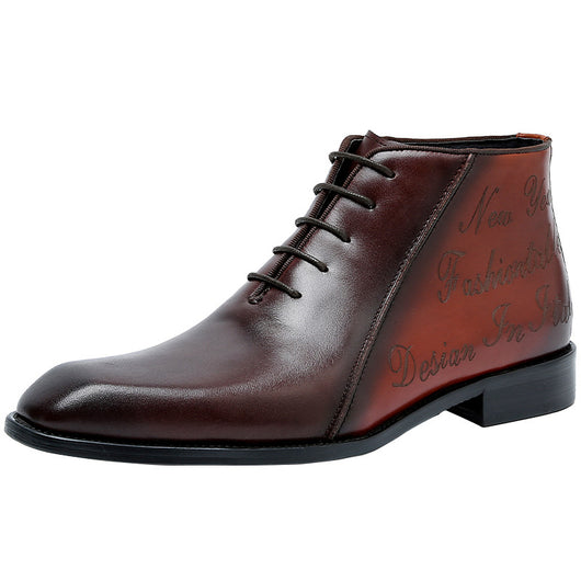 Botas Martin Bicolor Ejecutivas de Cuero Genuino para Hombre - Image 5