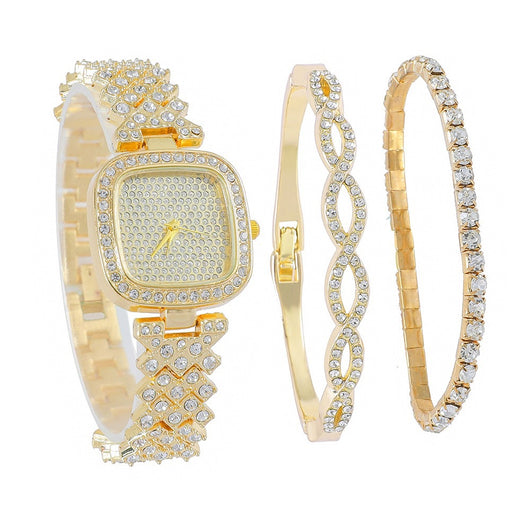 Reloj de Moda para Mujer con Diamantes en Bisel Cuadrado - Image 9