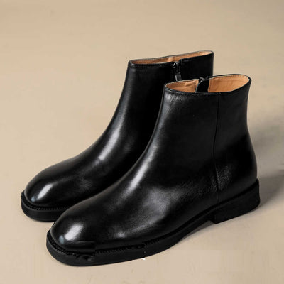 Botas Altas de Cuero para Hombre con Punta Cuadrada - Image 10