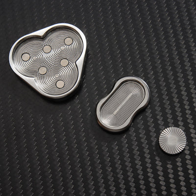 Juguete Antiestrés Giratorio de Acero Inoxidable - Fidget Push Card - Image 11