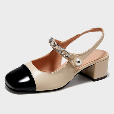 Sandalias Mary Jane con Tacón Bajo y Punta Redonda - Image 3