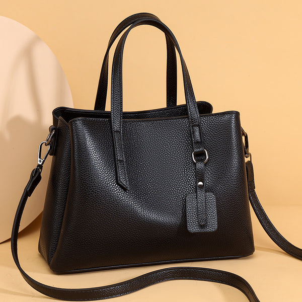Bolso de Cuero Genuino para Mujer Gran Capacidad Bandolera