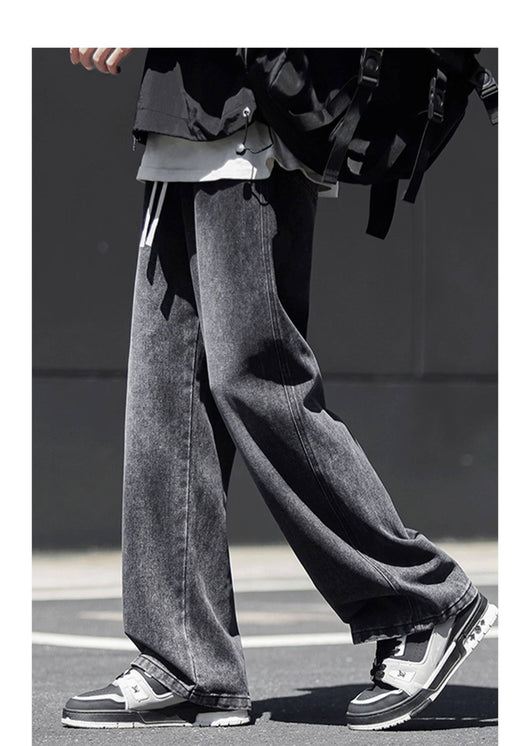 Jeans Rectos Holgados Estilo Americano para Hombre - Image 11
