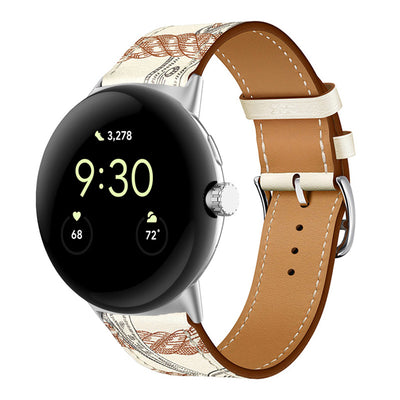 Correa de Cuero PU Bicolor para Google Watch - Estilo y Durabilidad - Image 31