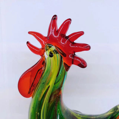 Adorno de Pollo de Cristal Estilo Francés Antiguo para Decoración del Hogar - Image 9