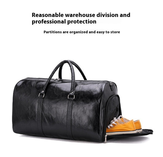 Maleta de Viaje Ejecutiva PU Capacidad Grande - Bolsa Retro para Viajes Cortos - Image 13