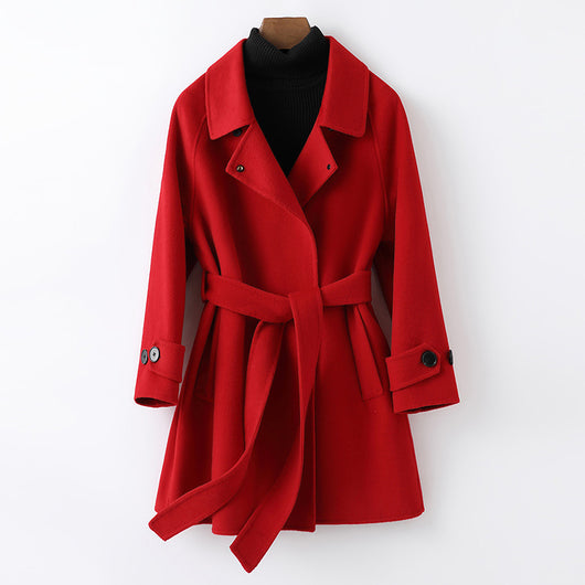Abrigo Reversible de Cachemira para Mujer - Doble Personalidad - Image 8