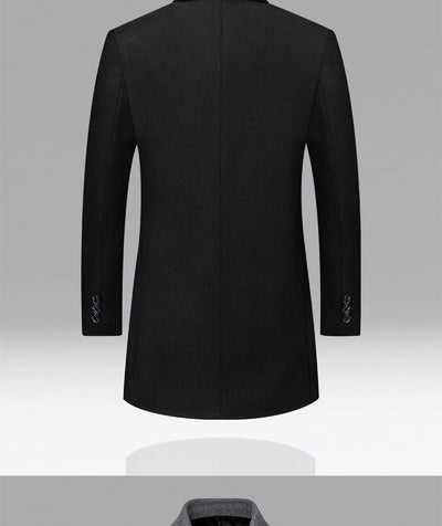 Abrigo de Lana Premium para Hombre Maduro - Estilo Solapa Clásica - Image 20