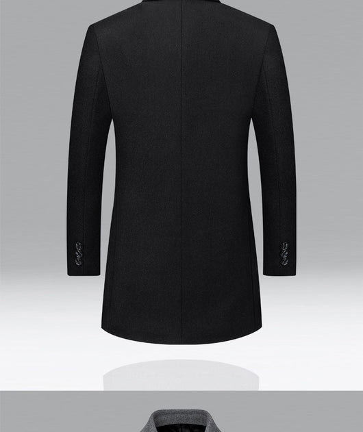 Abrigo de Lana Premium para Hombre Maduro - Estilo Solapa Clásica - Image 20
