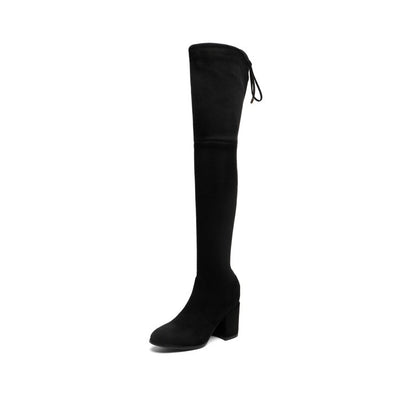 Botas Altas Planas con Tacón Interno Elevado - Image 9