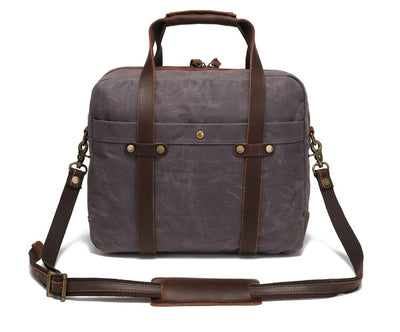 Maletín Vintage de Lona Encerada para Hombre - Image 25