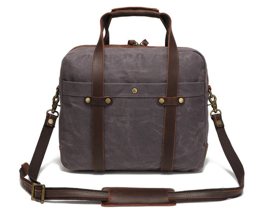 Maletín Vintage de Lona Encerada para Hombre - Image 25