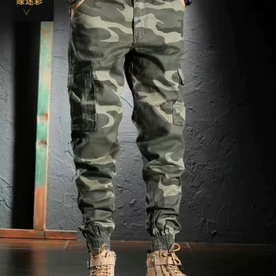 Pantalones de Trabajo Camuflaje Sueltos con Puño en Tobillo para Hombre - Image 6