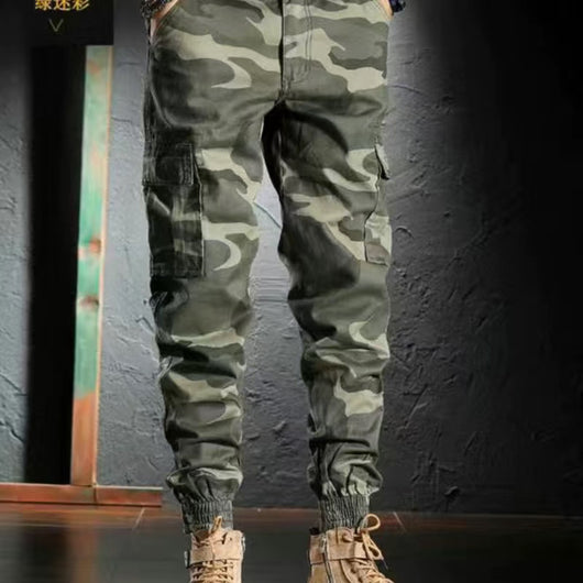Pantalones de Trabajo Camuflaje Sueltos con Puño en Tobillo para Hombre - Image 6