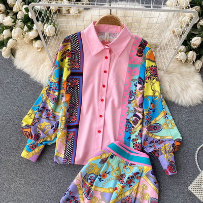 Conjunto Retro Elegante: Camisa Suelta y Pantalón de Temperamento Francés - Image 9