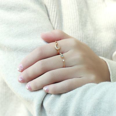 Anillo de Plata S925 con Estrella y Luna de Circón - Image 15