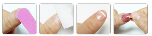 Uñas Postizas Removibles Diseño Fresa Corazón Mariposa Cortas - Image 30
