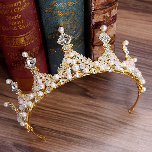 Juego de Corona y Aretes Nupcial Estilo Coreano - Image 6