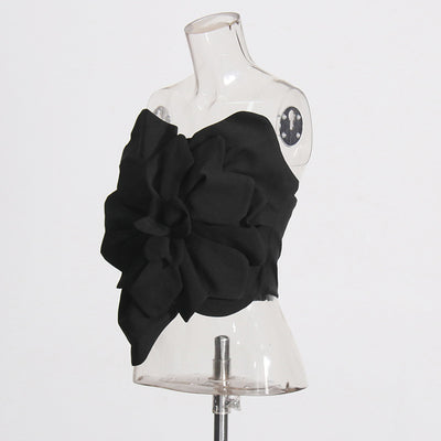 Top Tubo Backless con Flores 3D - Image 33