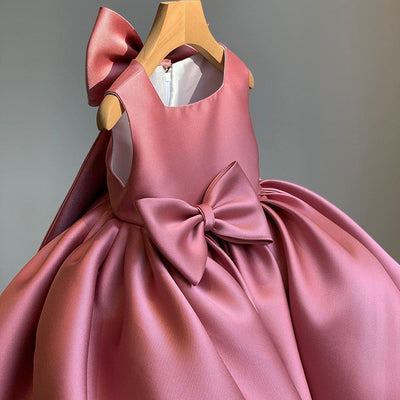 Vestido Princesa Infantil de Color Liso - Image 25