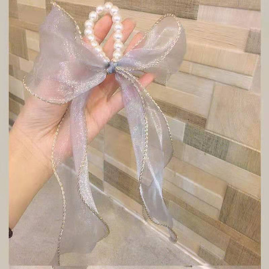 Moño de Encaje Hada con Perla - Pasador Elegante - Image 11