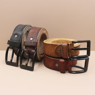 Cinturón de Cuero Premium Estilo Coreano con Hebilla de Perno para Hombre - Image 15