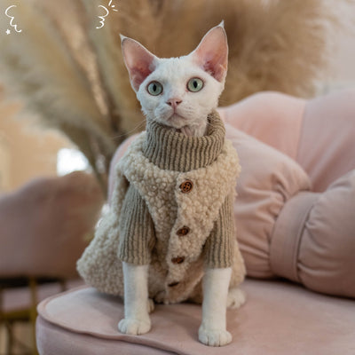 Chaleco de Lana para Gatos - Diseño Adorable con Cierre de Hebilla - Image 3