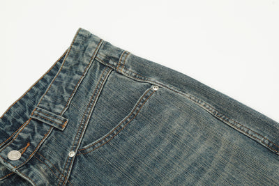 Pantalones Hombre Efecto Desgastado Corte Recto Suelto - Image 19