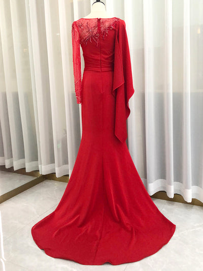 Vestido de Noche Elegante Reductor de Manga Larga Premium - Image 7