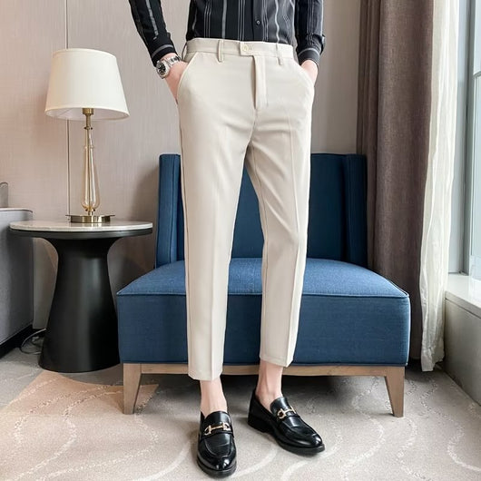 Pantalones de Vestir Casual Rectos para Hombre - Image 4