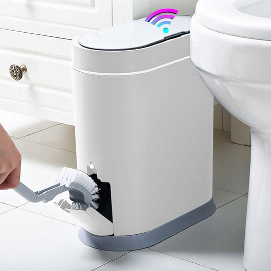 Basurero Inteligente con Sensor y Cepillo de Baño Eléctrico Automático