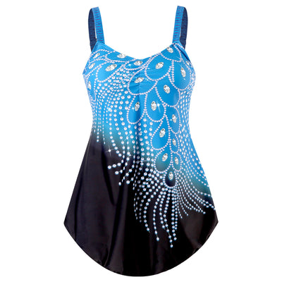 Traje de Baño Enterizo para Mujer con Falda Talla 5XL - Image 3