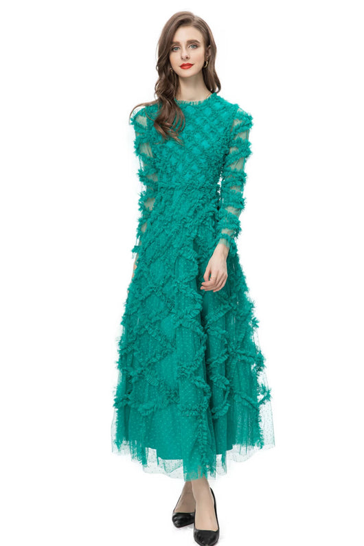 Vestido Formal para Mujer con Volantes Elegantes - Image 21