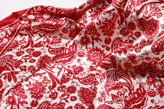 Pañuelo de Seda Artificial Cuadrado Pequeño Estilo Chino - Image 15