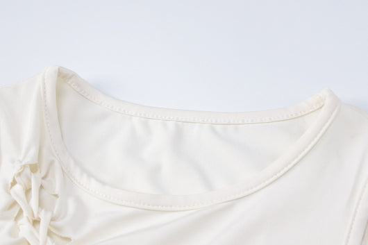 Vestido Liso sin Mangas Cuello Redondo - Image 16