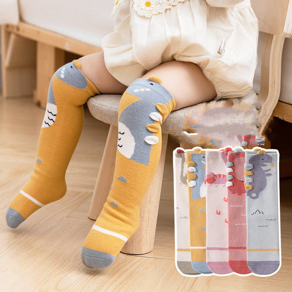 Calcetines Antideslizantes 3D para Bebés y Niños Pequeños sin Talón