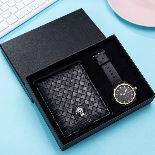 Set de Regalo Premium para Hombre: Reloj de Lujo, Bolso de Cuero y Billetera - Image 7