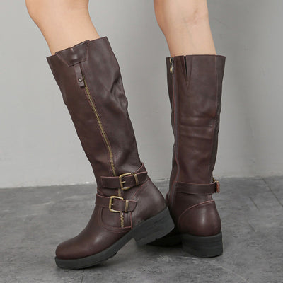 Botas Dr Martens Talla Grande con Cierre Lateral y Suela Gruesa para Mujer - Image 7